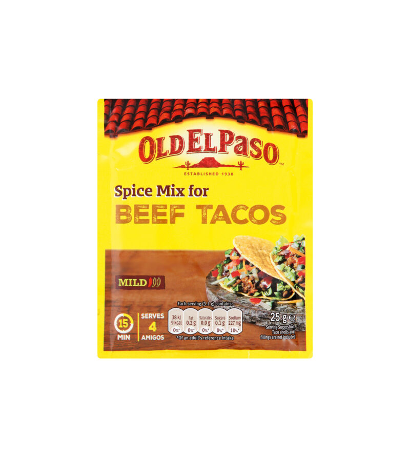 Old El Paso Mild Spice Mix For Beef Tacos Bounty Foods